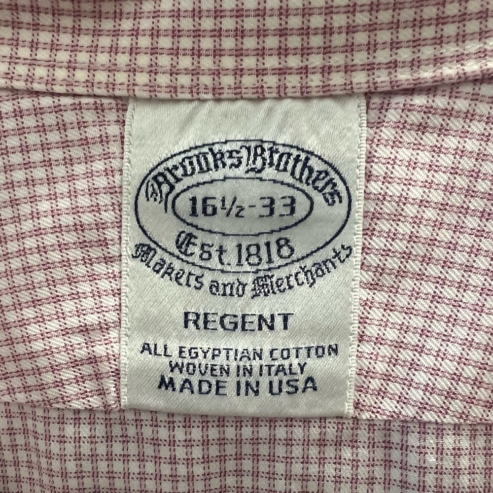 Brooks brothers men’s dress shirt 16.5 / 33 - regent fit